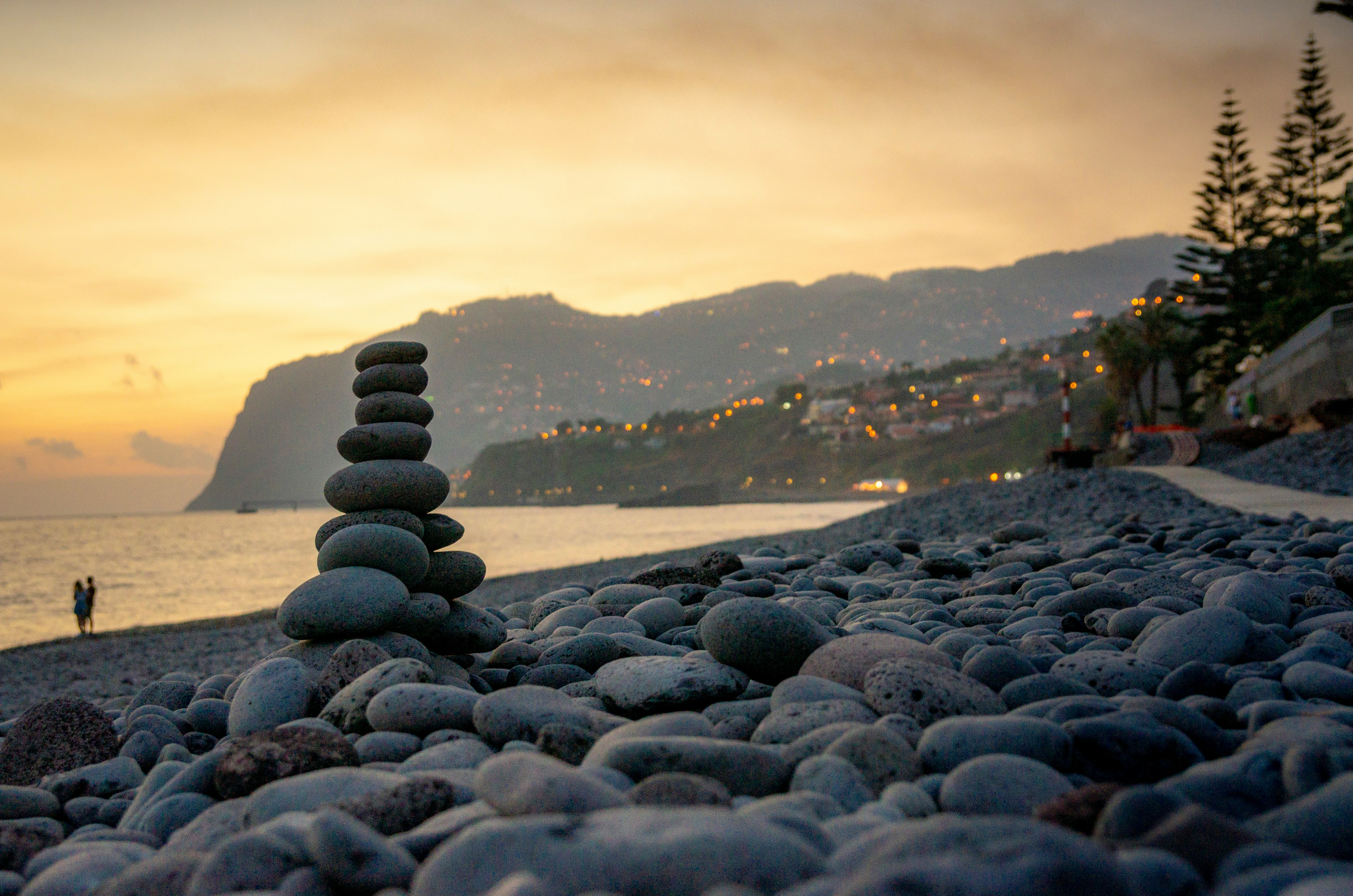 The Atlantic Ocean meeting Funchal's southern coastline